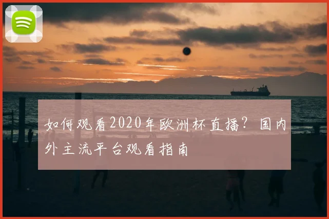 如何观看2020年欧洲杯直播？国内外主流平台观看指南