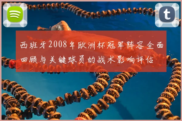 西班牙2008年欧洲杯冠军阵容全面回顾与关键球员的战术影响评估